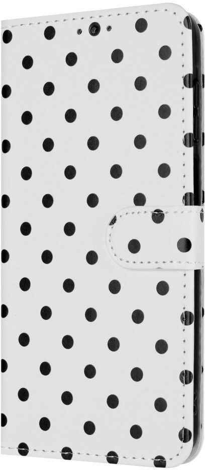 Samsung Galaxy S26 Ultra Hoesje Portemonnee Book Case Polka Dot Wit afbeelding 7