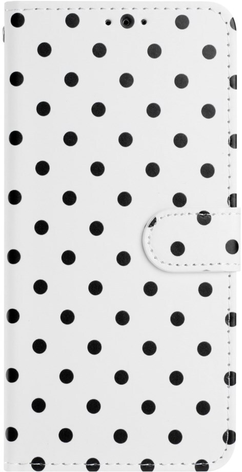 Samsung Galaxy S26 Ultra Hoesje Portemonnee Book Case Polka Dot Wit afbeelding 6