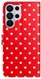 Samsung Galaxy S26 Ultra Hoesje Portemonnee Book Case Polka Dot Rood afbeelding 5