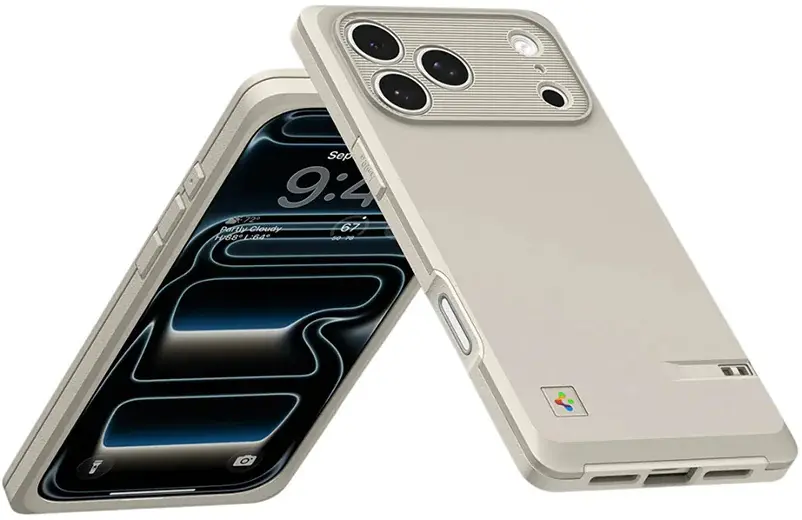 Spigen Classic LS MagFit iPhone 17 Pro Max Hoesje Magsafe Back Cover Beige afbeelding 10