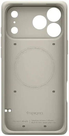 Spigen Classic LS MagFit iPhone 17 Pro Max Hoesje Magsafe Back Cover Beige afbeelding 13