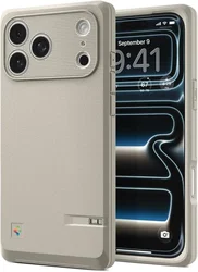 Spigen Classic LS MagFit iPhone 17 Pro Max Hoesje Magsafe Back Cover Beige afbeelding