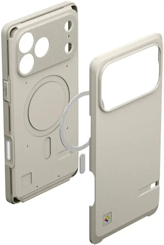 Spigen Classic LS MagFit iPhone 17 Pro Max Hoesje Magsafe Back Cover Beige afbeelding 11