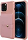 Apple iPhone 13 Pro Max TPU Back Cover met Kunstleren Wallet Roze afbeelding 2