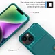 Apple iPhone 14 Hoesje 3-in-1 Pasjes Portemonnee Back Cover Groen afbeelding 6