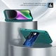 Apple iPhone 14 Hoesje 3-in-1 Pasjes Portemonnee Back Cover Groen afbeelding 3