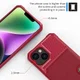 Apple iPhone 14 Hoesje 3-in-1 Pasjes Portemonnee Back Cover Rood afbeelding 6