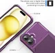 Apple iPhone 16 Plus Hoesje 3-in-1 Pasjes Portemonnee Back Cover Paars afbeelding 8