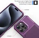 Apple iPhone 16 Pro TPU Back Cover met Kunstleren Wallet Paars afbeelding 7