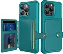 Apple iPhone 16 Pro Max Hoesje 3-in-1 Pasjes Portemonnee Back Cover Groen
