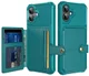 Apple iPhone 17 Hoesje 3-in-1 Pasjes Portemonnee Back Cover Groen afbeelding 2