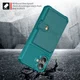 Apple iPhone 17 Hoesje 3-in-1 Pasjes Portemonnee Back Cover Groen afbeelding 5