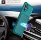 Apple iPhone 17 TPU Back Cover met Kunstleren Wallet Groen afbeelding 9