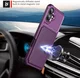 Apple iPhone 17 TPU Back Cover met Kunstleren Wallet Paars afbeelding 9