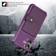 Apple iPhone 17 TPU Back Cover met Kunstleren Wallet Paars afbeelding 4