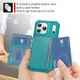 Apple iPhone 17 Pro Hoesje 3-in-1 Pasjes Portemonnee Back Cover Groen afbeelding 6