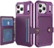 Apple iPhone 17 Pro Hoesje 3-in-1 Pasjes Portemonnee Back Cover Paars afbeelding 2