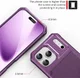 Apple iPhone 17 Pro Hoesje 3-in-1 Pasjes Portemonnee Back Cover Paars afbeelding 9