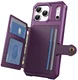 Apple iPhone 17 Pro TPU Back Cover met Kunstleren Wallet Paars afbeelding 10