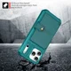 Apple iPhone 17 Pro Max Hoesje 3-in-1 Pasjes Portemonnee Back Cover Groen afbeelding 5