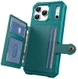 Apple iPhone 17 Pro Max Hoesje 3-in-1 Pasjes Portemonnee Back Cover Groen afbeelding 3