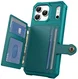 Apple iPhone 17 Pro Max TPU Back Cover met Kunstleren Wallet Groen afbeelding 10