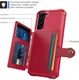 Samsung Galaxy S22 Hoesje 3-in-1 Pasjes Portemonnee Back Cover Rood afbeelding 6