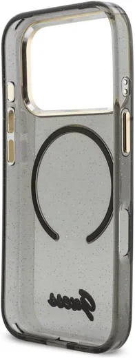 Guess Apple iPhone 17 Pro Hoesje MagSafe met Kralen Koord Zwart afbeelding 7