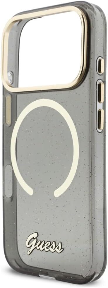 Guess Apple iPhone 17 Pro Hoesje MagSafe met Kralen Koord Zwart afbeelding 6