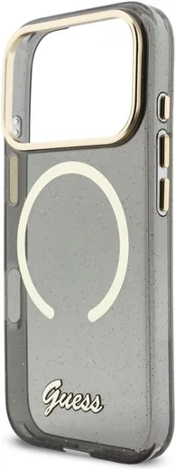Guess Apple iPhone 17 Pro Hoesje MagSafe met Kralen Koord Zwart afbeelding 6