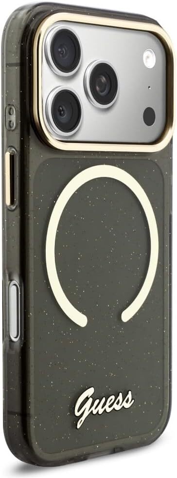 Guess Apple iPhone 17 Pro Hoesje MagSafe met Kralen Koord Zwart afbeelding 2