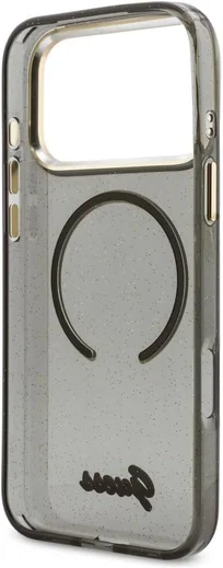 Guess Apple iPhone 17 Pro Max Hoesje MagSafe met Kralen Koord Zwart afbeelding 6