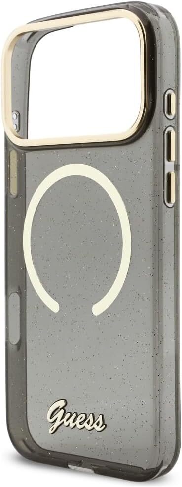 Guess Apple iPhone 17 Pro Max Hoesje MagSafe met Kralen Koord Zwart afbeelding 5