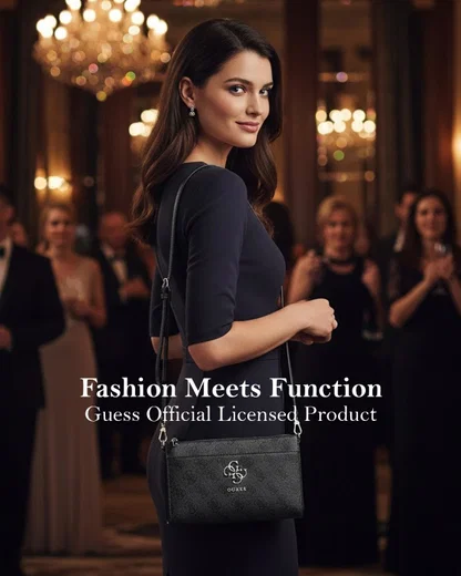 Guess Telefoontasje – Crossbody Schoudertasje voor Smartphone Zwart afbeelding 2