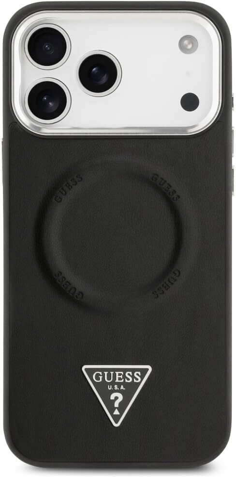 Guess Apple iPhone 17 Pro Hoesje Hard Case 4G Triangle Logo Zwart afbeelding 3
