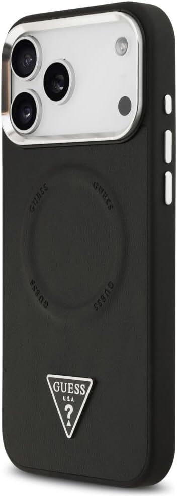 Guess Apple iPhone 17 Pro Hoesje Hard Case 4G Triangle Logo Zwart afbeelding 2