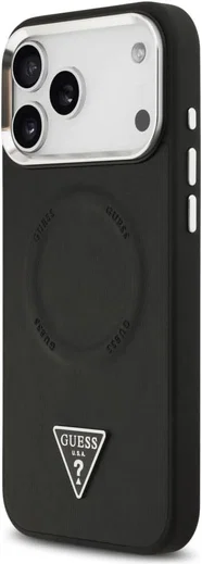 Guess Apple iPhone 17 Pro Hoesje Hard Case 4G Triangle Logo Zwart afbeelding 2