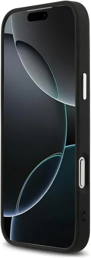 Guess Apple iPhone 17 Pro Hoesje Hard Case 4G Triangle Logo Zwart afbeelding 5