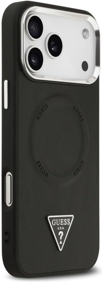 Guess Apple iPhone 17 Pro Hoesje Hard Case 4G Triangle Logo Zwart afbeelding 4