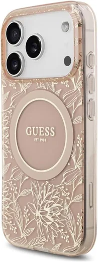 Guess Apple iPhone 17 Pro Hoesje MagSafe met Kralen Koord Roze afbeelding 2