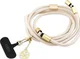 Guess Cords & Straps Telefoonkoord Universeel met Oplaadkabel Goud Beige afbeelding 2