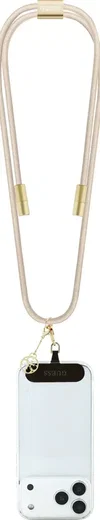 Guess Cords & Straps Telefoonkoord Universeel met Oplaadkabel Goud Beige afbeelding 1