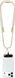 Guess Cords & Straps Telefoonkoord Universeel met Oplaadkabel Goud Beige