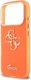 Guess Apple iPhone 17 Pro Hoesje Hard Case 4G Script Logo Oranje afbeelding 6