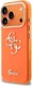 Guess Apple iPhone 17 Pro Hoesje Hard Case 4G Script Logo Oranje afbeelding 2