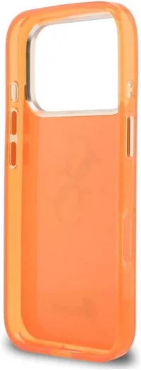 Guess Apple iPhone 17 Pro Max Hoesje Hard Case 4G Script Logo Oranje afbeelding 7