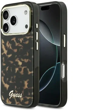 Guess Apple iPhone 17 Pro Hoesje MagSafe Zwart Bruin