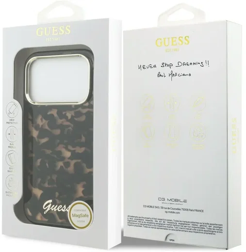 Guess Apple iPhone 17 Pro Hoesje MagSafe Zwart Bruin afbeelding 8