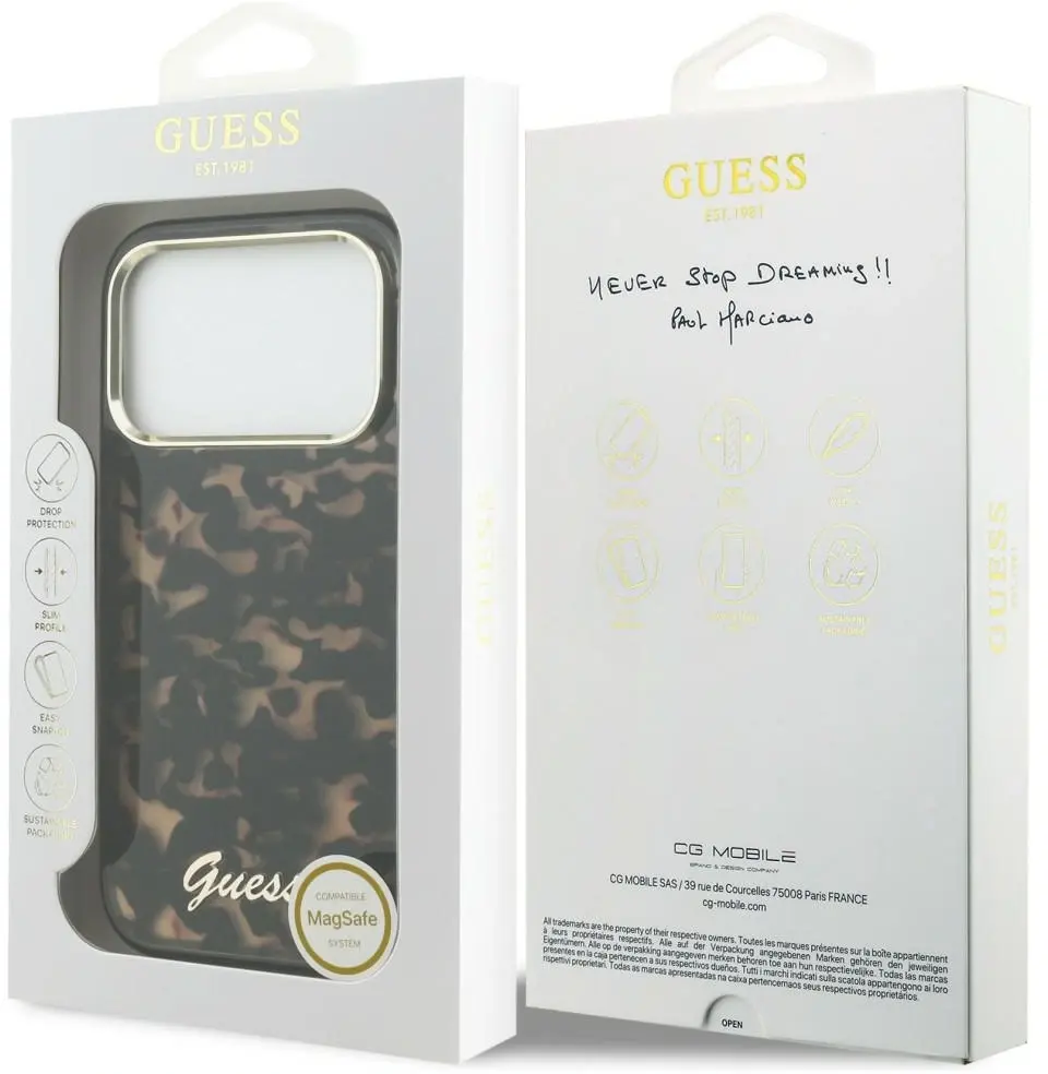 Guess Apple iPhone 17 Pro Max Hoesje MagSafe Zwart Bruin afbeelding 8