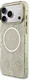 Guess Peony Hot Stamp iPhone 17 Pro Max Hoesje MagSafe Back Cover Goud Beige afbeelding 2